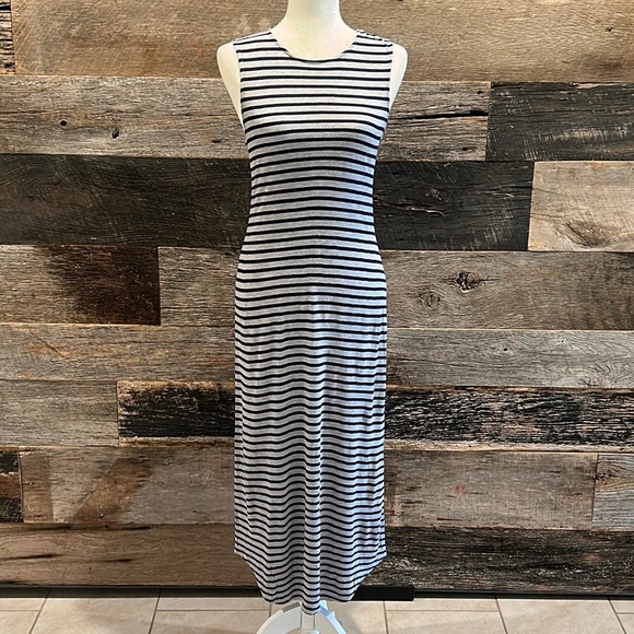 The Lady & the Sailor Midi Length Lightweight Stripe Dress - Picture 1 of 5